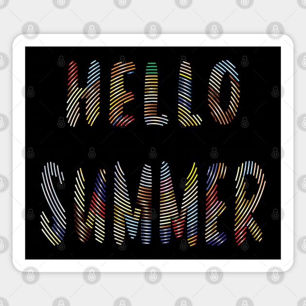 Hello Summer Magnet by ArticArtac